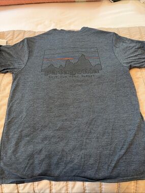 Patagonia Men’s Heather Blue Graphic Short-Sleeve Tee